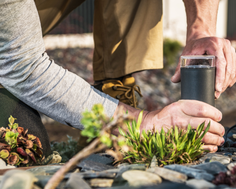 Technician performing outdoor light installation in Valrico, FL Best Bay Services